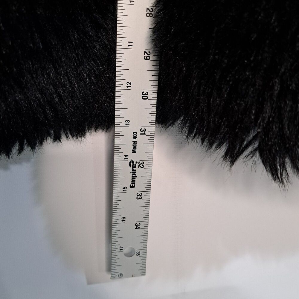 BOPT The Beauty Optimal Product Women's Faux Fur Coat Jacket MP7 Black Large NWT - Picture 7 of 8